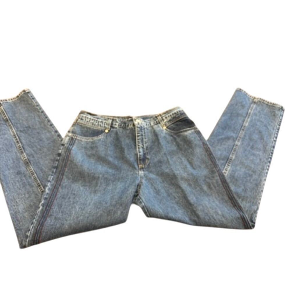 "FRENCH DRESSING" 100% Cotton Jeans SZ 16 Stripes On Side Y2K VTG Streetwear